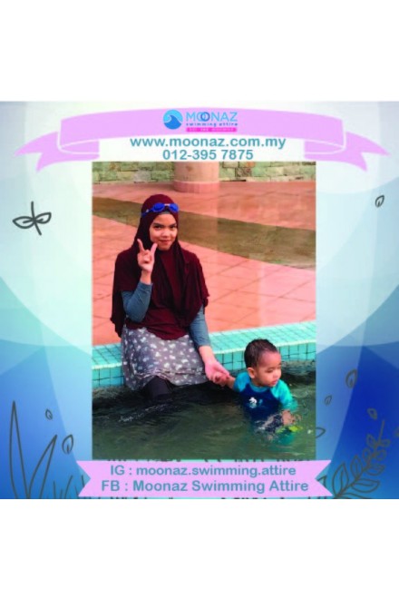 Testimoni customer Moonaz Swimming Baju Renang Muslimah 2018-19